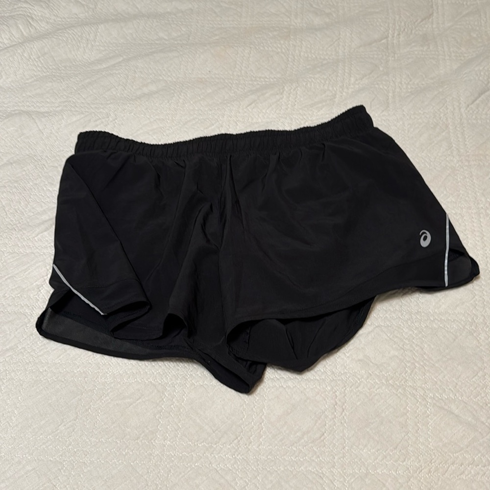 Like New, Asics Black Athletic Shorts - Size Large